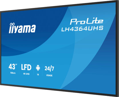 iiyama Digital Signage ProLite LH4364UHS-B1AG LH4364UHSB1AG (LH4364UHS-B1AG)_5
