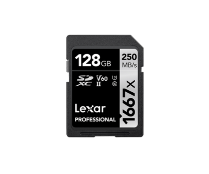 Lexar SDXC, 128 GB UHS-II Clase 10_0