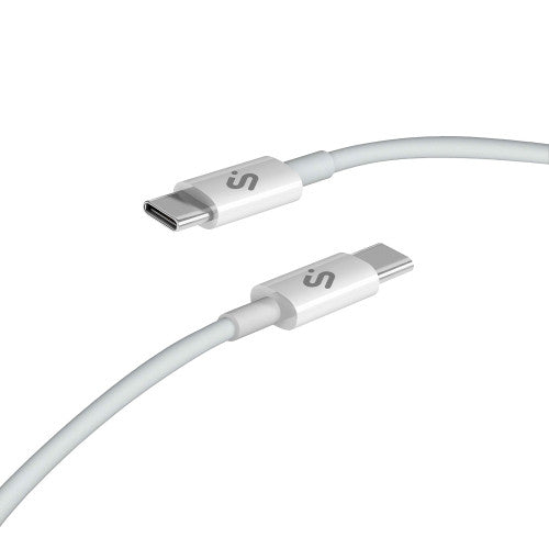 Cable USB 2.0 Tipo-C Subblim Cable Plus/ USB Tipo-C Macho - USB Tipo-C Macho/ Hasta 100W/ 480Mbps/ 2m/ Blanco_7