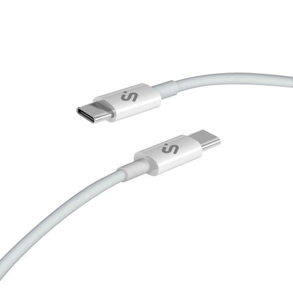 Cable USB 2.0 Tipo-C Subblim Cable Plus/ USB Tipo-C Macho - USB Tipo-C Macho/ Hasta 100W/ 480Mbps/ 2m/ Blanco_7