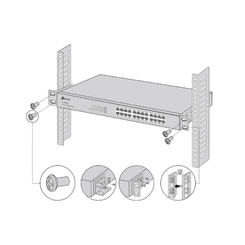 Kit de Montagem TP-Link Omada RackMount / Preto / CN45164192_2