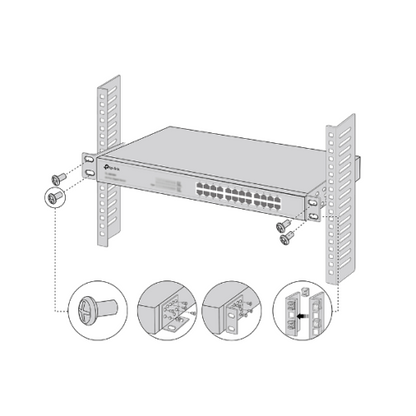 Kit de Montagem TP-Link Omada RackMount / Preto / CN45164192_2