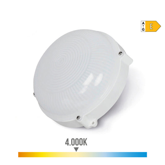 Parede exterior led circular branco 12w ip65 4000k luz do dia Ã¸19,2x7,2cm_0