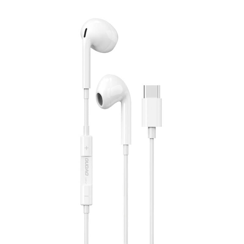 Dudao in-ear headphones with USB Type-C connector white (X14PROT)_0
