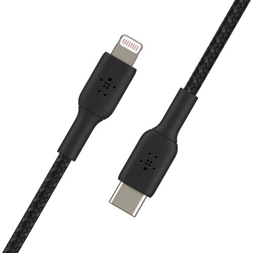 Cabo Lightning/USB-C Belkin / 2m trançado MFi cert. / Preto / CAA004bt2MBK_0