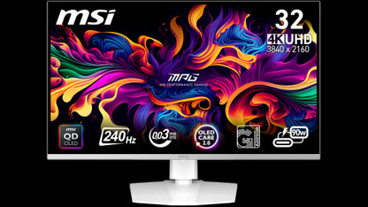 MSI MPG 321URXW QD-OLED pantalla para PC 80 cm (31.5") 3840 x 2160 Pixeles 4K Ultra HD Blanco_2