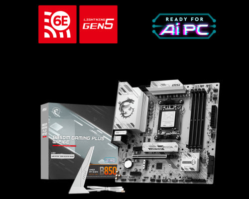 PLACA MSI B850M GAMING PLUS WIFI6E,AMD,AM5,B850,4DDR5,256GB,1HDMI+1DP,4SATA3+2M.2,2.5GBLAN+WIFI6E+BT5.3,9USB3.2,MATX_0
