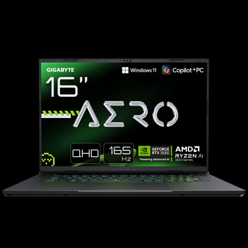GIGABYTE AERO X16 1VH93ESC64AH Copilot+ PC AMD Ryzen AI 7 350 Portátil 40,6 cm (16") WQXGA 32 GB DDR5-SDRAM 1 TB SSD NVIDIA GeForce RTX 5060 Wi-Fi 6E (802.11ax) Windows 11 Home Gris_0