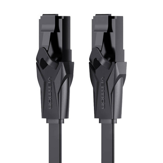 Płaski kabel sieciowy UTP Cat. 6 Vention IBABF RJ45 Ethernet 1000Mbps 1m, czarny_0