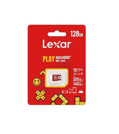 LEXAR 128GB PLAY MICROSDXCâ¢ UHS-I CARDS, UP TO 205MB/S READ, 140MB/S WRITE, C10 A2 V30 U3_1