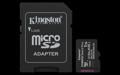 Kingston Technology 1TB microSDXC Canvas Select Plus Gen3 150MB/s A1 (Incluye adaptador de SD)_0