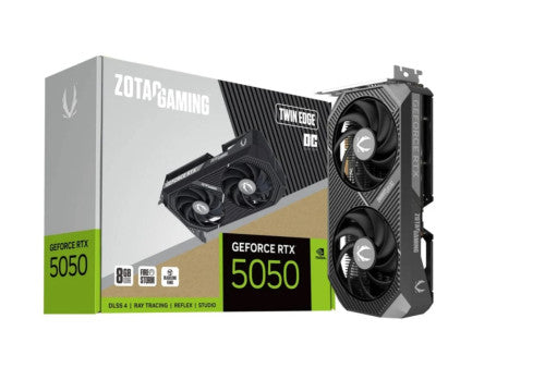 VGA ZOTAC RTX 5050 TWING EDGE OC 8GB,NV,RTX5050,8GB,GDDR6,128BIT,1HDMI+3DP,2 VENTILADORES (ZT-B50500H-10M)_0