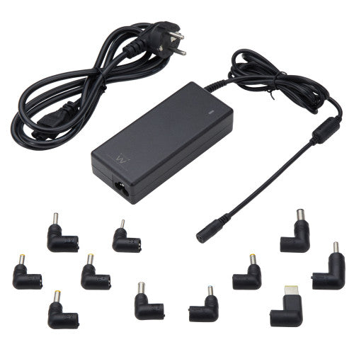 Carregador Universal Portátil EWENT 90W 10 Tips / Preto / EW3969_0