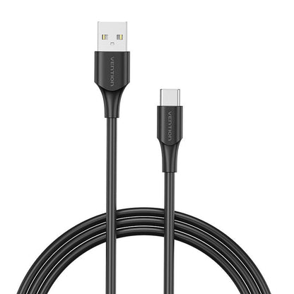 USB 2.0 A to USB-C Cable Vention CTHBF 3A 1m Black_1