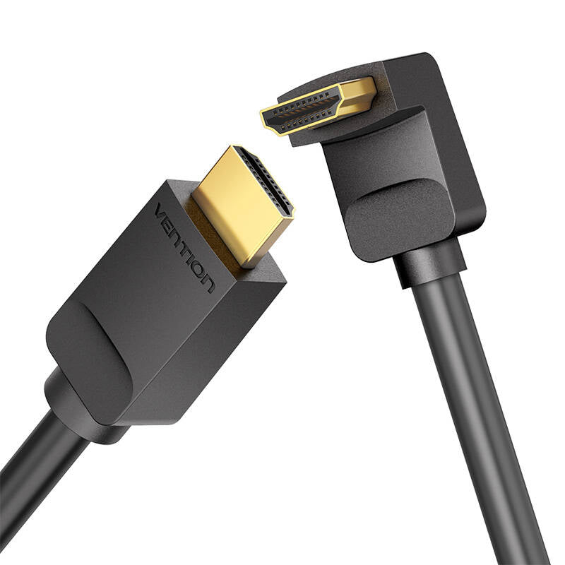 Cable HDMI 2.0 4K Acodado 90º Vention AARBG/ HDMI Macho - HDMI Macho/ 1.5m/ Negro_3