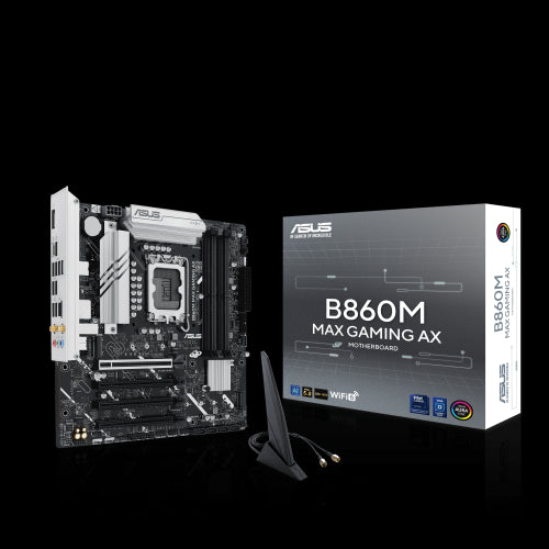 Placa Mãe ASUS B860M MAX GAMING AX / Preto / 90MB1JZ0-M0EAY0_1