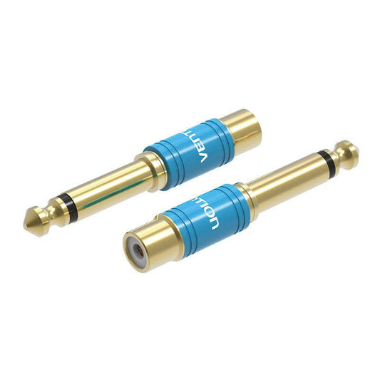 Adapter Audio 6.35mm male to RCA female Vention VDD-C03 blue_0