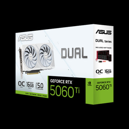GeForce RTX 5060 Ti DUAL OC 16GB WHITE EDITION, Grafikkarte_12