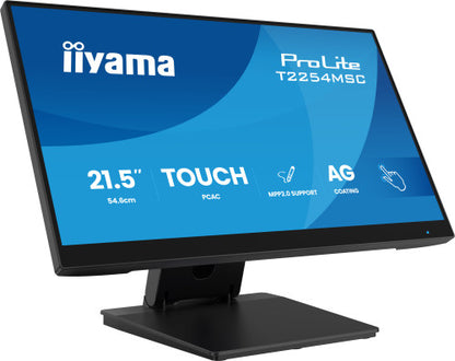 iiyama T2254MSC-B2AG pantalla para PC 54,6 cm (21.5") 1920 x 1080 Pixeles Full HD LED Pantalla tÃ¡ctil Negro_0