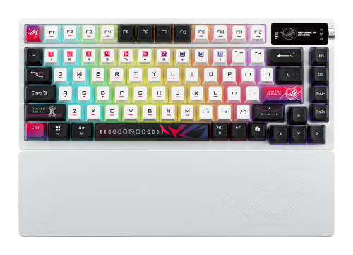 ASUS ROG Azoth X teclado Juego USB + RF Wireless + Bluetooth Negro, Blanco_2