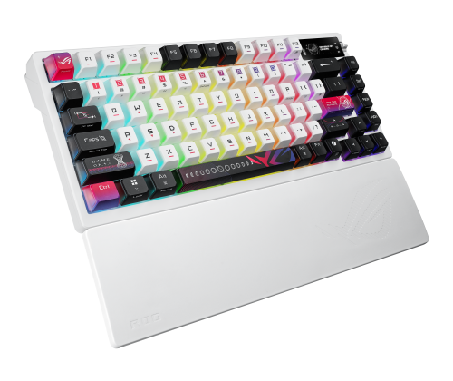 ASUS ROG Azoth X teclado Juego USB + RF Wireless + Bluetooth Negro, Blanco_4