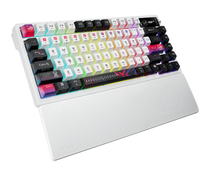 ASUS ROG Azoth X teclado Juego USB + RF Wireless + Bluetooth Negro, Blanco_4