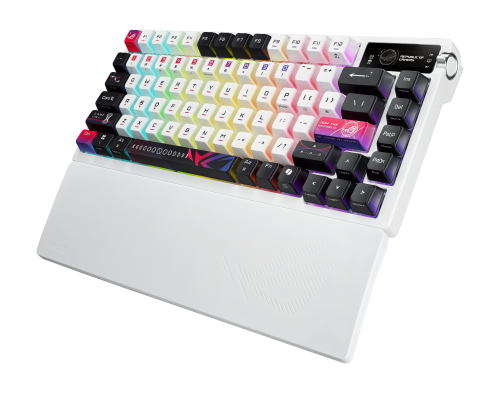 ASUS ROG Azoth X teclado Juego USB + RF Wireless + Bluetooth Negro, Blanco_5