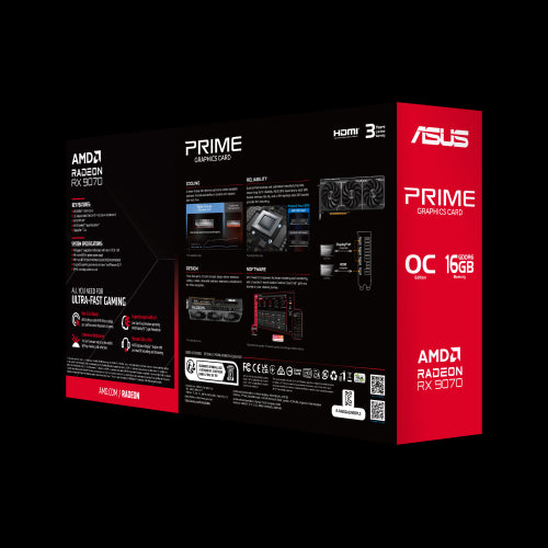 Gráfica ASUS Radeon RX 9070 OC PRIME EVO Edition 16GB / Preto / 90YV0MQ0-M0NA00_17