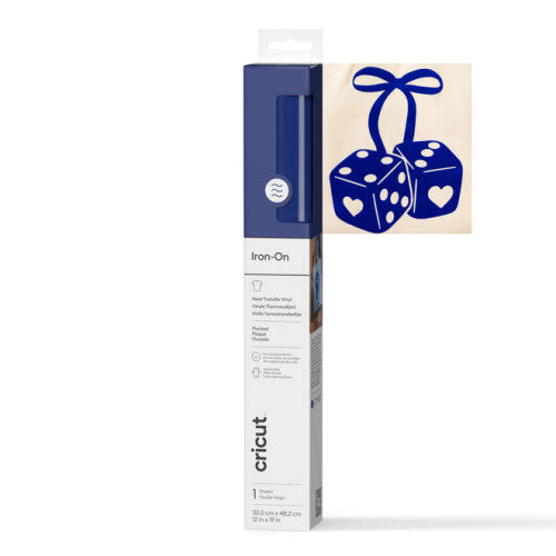 CRICUT FLOCKED IRON-ON BLUE 30X48CM_0