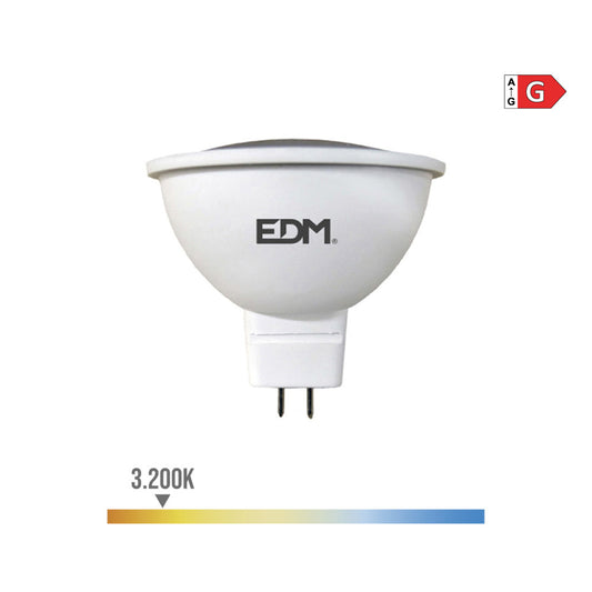 LÃ¢mpada dicroica led mr16 (gu5.3) 5w 12v 450lm 3200k luz quente Ã¸5x5cm edm_0