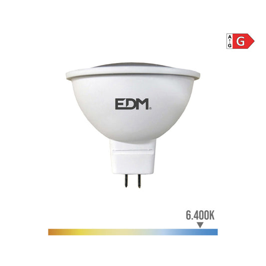 LÃ¢mpada dicroica led mr16 (gu5.3) 5w 12v 450lm 6400k luz fria Ã¸5x5cm edm_0