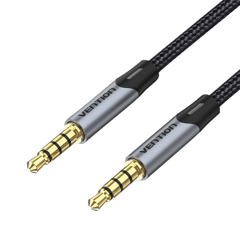 Cable Audio TRRS 3.5mm to AUX Vention BAQHF 1m Gray_0