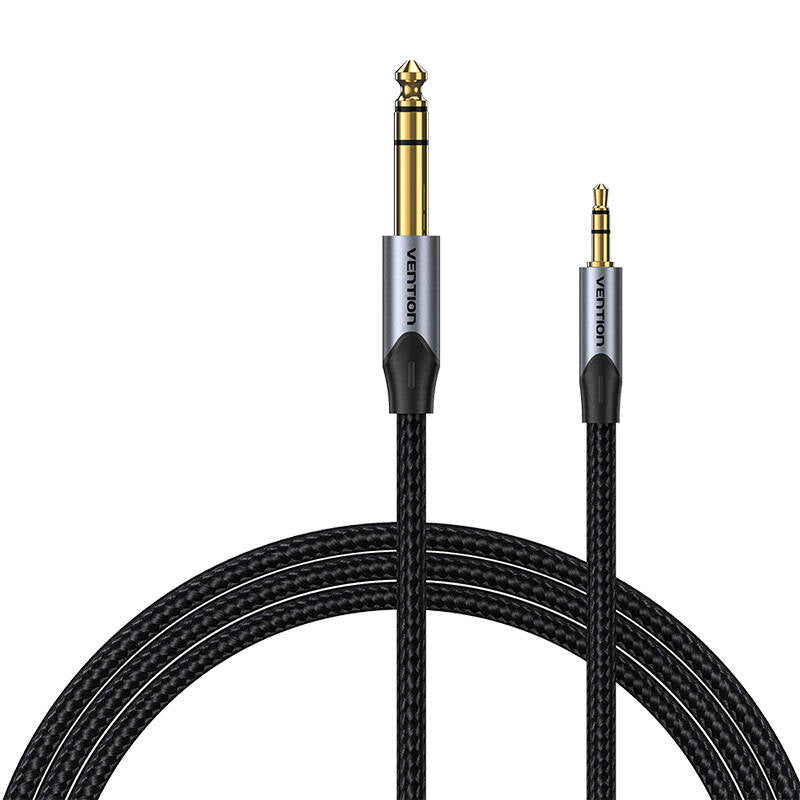 Cable Estéreo Vention BAUHH/ Jack 3.5 Macho - Jack 6.3 Macho/ 2m/ Gris_1