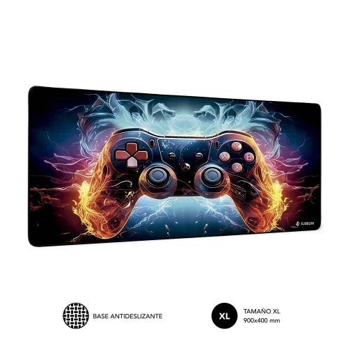SUBBLIM GameCore XL Alfombrilla de ratón para juegos Negro, Multicolor_1