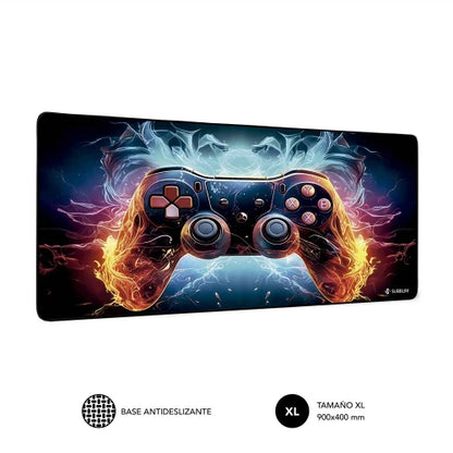 SUBBLIM GameCore XL Alfombrilla de ratón para juegos Negro, Multicolor_1