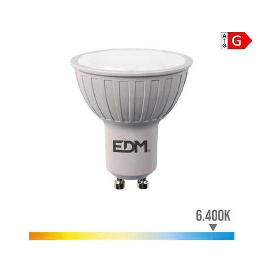 LÃ¢mpada led dicroica regulÃ¡vel gu10 6w 500lm 6400k luz fria Ã¸5x5,5cm edm_0