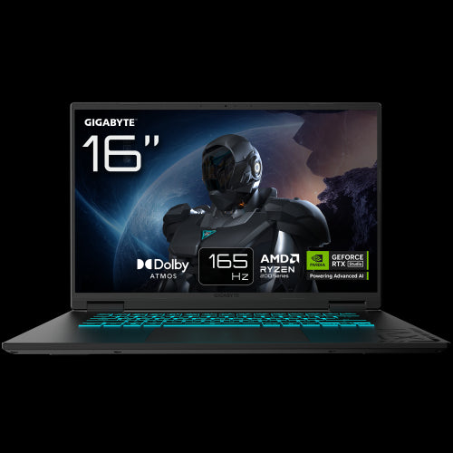 Portátil GIGABYTE Gaming A16 / Preto / AMD Ryzen 7 / NVIDIA GeForce RTX 5060 / 16"_0