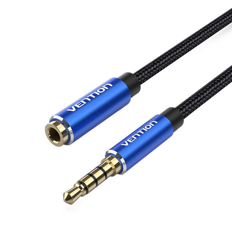 Cable Estéreo Vention BHCLJ/ Jack 3.5 Macho - Jack 3.5 Hembra/ 5m/ Azul_4