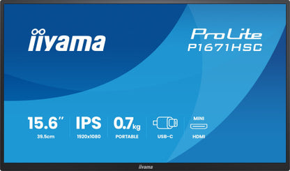 iiyama Monitor portable P1671HSC-B1 P1671HSCB1 (P1671HSC-B1)_2
