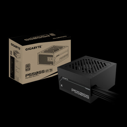 GIGABYTE P550SS Fuente de AlimentaciÃ³n - PCIe 5.0, 80 PLUS Silver, Ventilador de 120 mm, Compatible con ATX 3.0, Enchufe EU_0