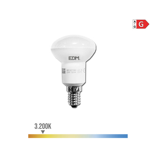 LÃ¢mpada refletora led r50 e14 5w 400lm 3200k luz quente Ã¸50x86mm_0