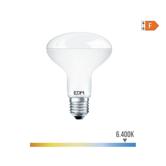 LÃ¢mpada refletora led r80 e27 10w 932lm 6400k luz fria Ã¸8x11cm edm_0