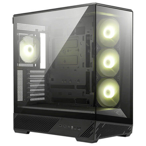 CAJA MSI MAG PANO 130R PZ,3X2.5"+2X2.5"/3.5â,3X120+1X120MM (ARGB),2XUSB3.2+1USB3.2 TYPE C+AUDIO+MICRO,MID TOWER,NEGRA_0