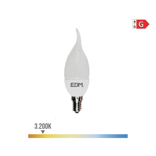 LÃ¢mpada vela bohemia led e14 5w 400lm 3200k luz quente Ã¸3,5x12cm_0
