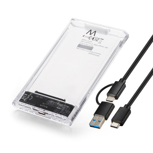 Caixa Disco e SSD EWENT / Transparente / USB 3.2 & USB-C / EW7064_0