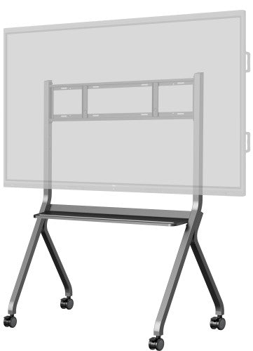 IIYAMA MOBILE CART ON WHEELS, MAX. LOAD 100KG, SUITABLE FOR 55~86", MAX VESA 800X600 COLOR SILVER METALIC (MD-CART02-S1)_4