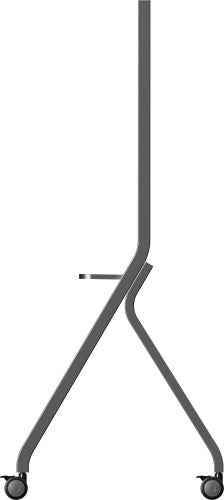 IIYAMA MOBILE CART ON WHEELS, MAX. LOAD 100KG, SUITABLE FOR 55~86", MAX VESA 800X600 COLOR SILVER METALIC (MD-CART02-S1)_7