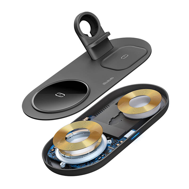 Wireless Charger Mcdodo CH-7061 3 in 1 15W (mobile/TWS/Apple watch) (black)_4