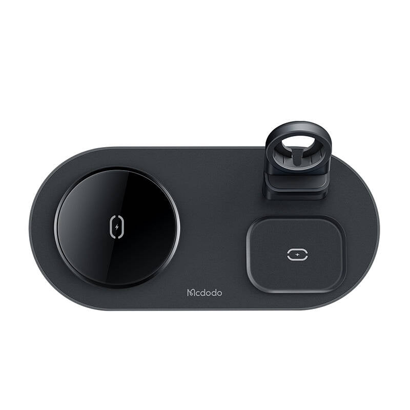 Wireless Charger Mcdodo CH-7061 3 in 1 15W (mobile/TWS/Apple watch) (black)_1