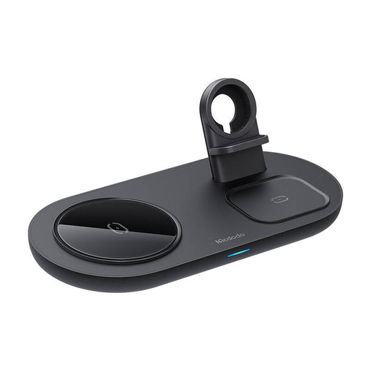 Wireless Charger Mcdodo CH-7061 3 in 1 15W (mobile/TWS/Apple watch) (black)_0